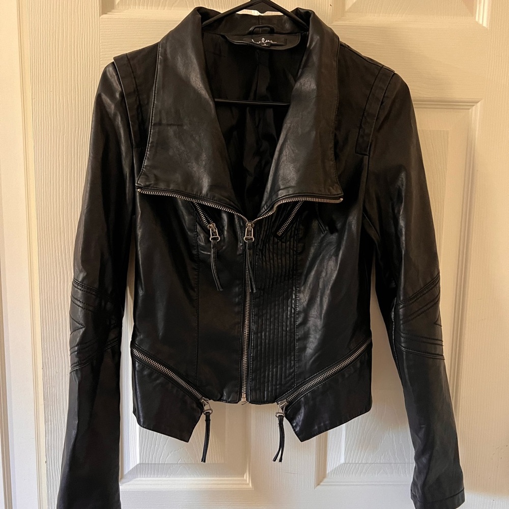 Lulus vegan leather Moto jacket